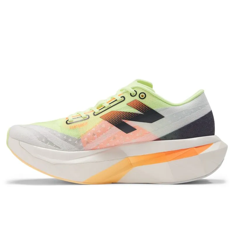 New Balance FuelCell SuperComp Elite v4 White / Bleached Lime Glo / Hot Mango (WRCELV4-44902)