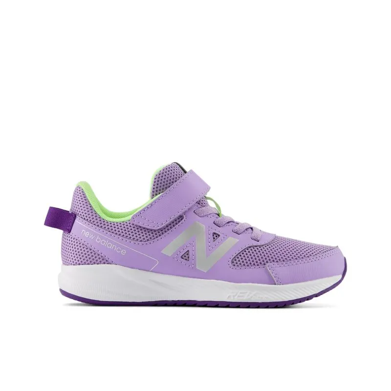 New Balance 570v3 Bungee Lace with Top Strap Lilac Glo / Bleached Lime Glo (YT570V3-45242)