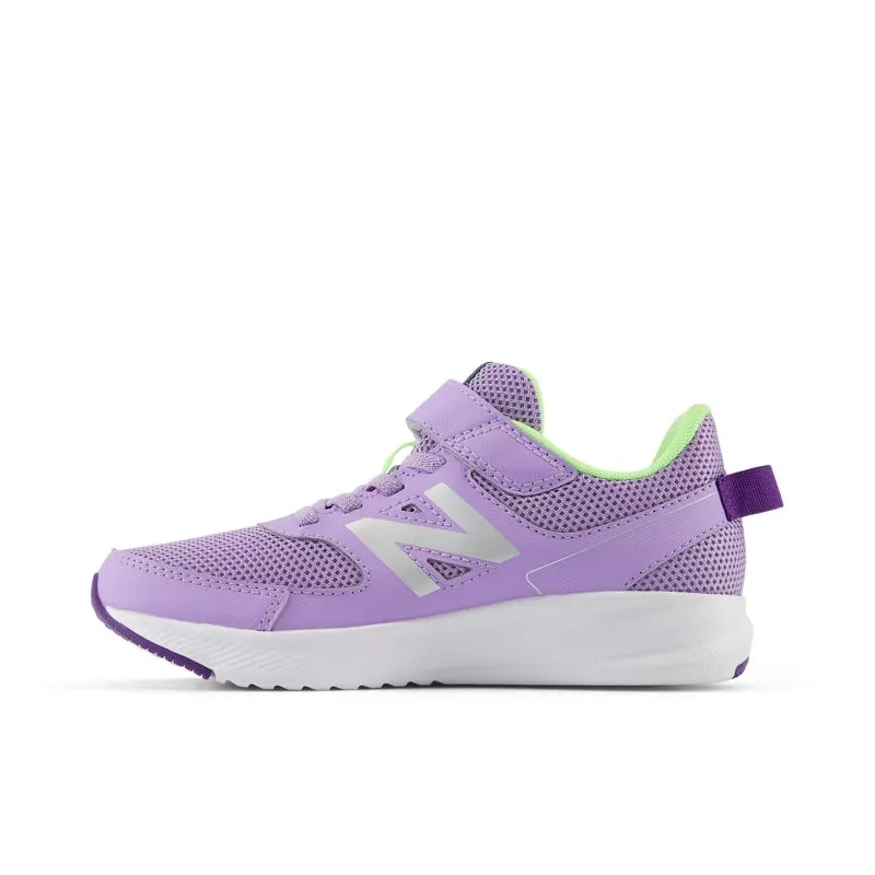 New Balance 570v3 Bungee Lace with Top Strap Lilac Glo / Bleached Lime Glo (YT570V3-45242)