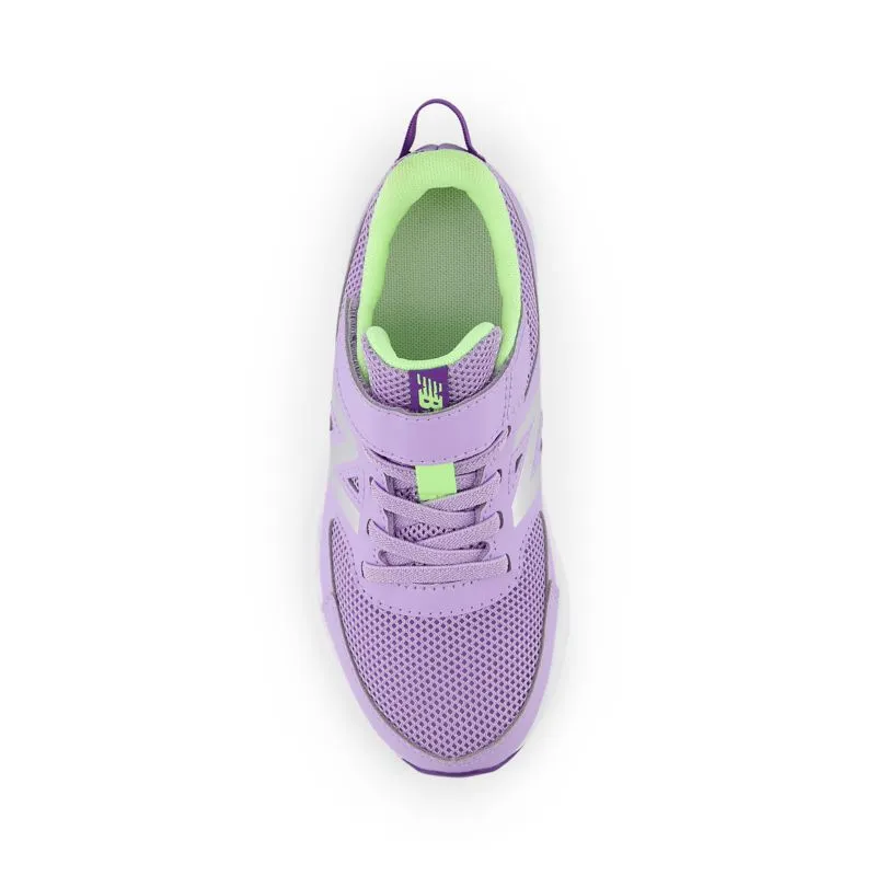 New Balance 570v3 Bungee Lace with Top Strap Lilac Glo / Bleached Lime Glo (YT570V3-45242)