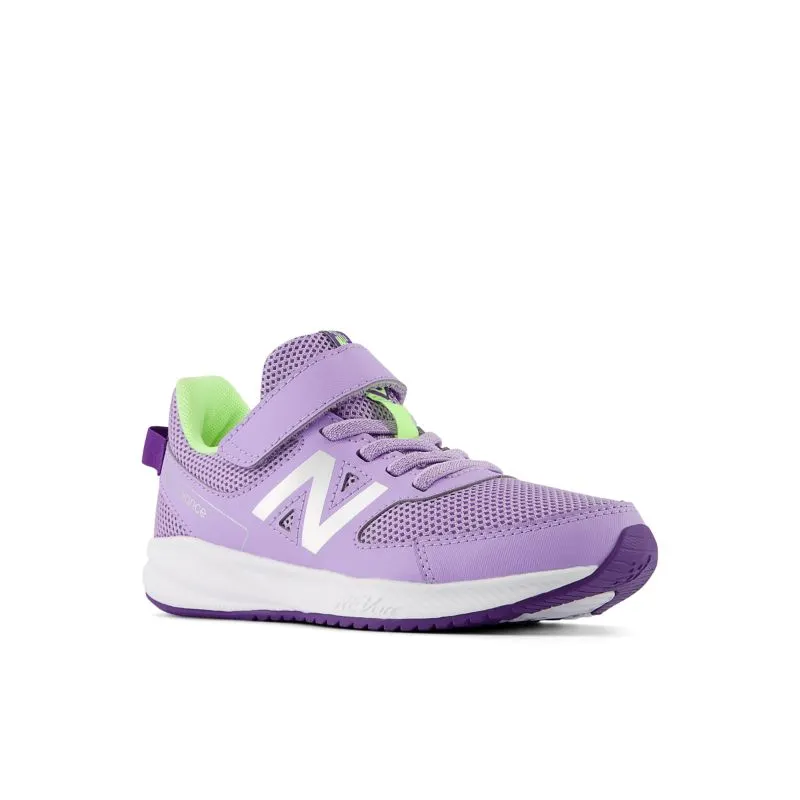 New Balance 570v3 Bungee Lace with Top Strap Lilac Glo / Bleached Lime Glo (YT570V3-45242)