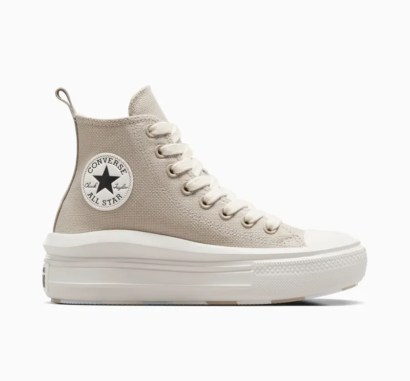 Converse Chuck Taylor All Star Move Platform Beach Stone/egret/zwart (A09100C)