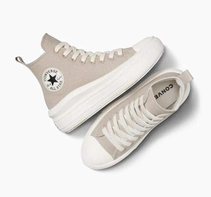 Converse Chuck Taylor All Star Move Platform Beach Stone/egret/zwart (A09100C)