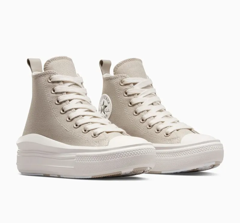 Converse Chuck Taylor All Star Move Platform Beach Stone/egret/zwart (A09100C)