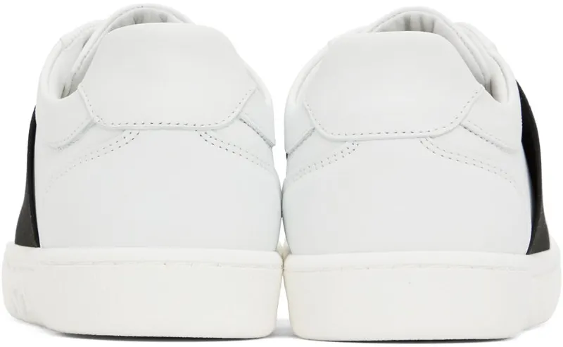 Moschino White Elastic Band Sneakers (MA15032G0F MF0)