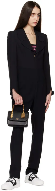 Moschino White Elastic Band Sneakers (MA15032G0F MF0)
