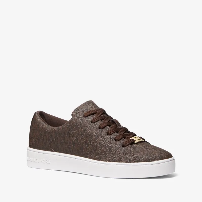 Michael Kors MK Keaton Signature Logo Trainers – Brown (43R4KTFS1B-0200)