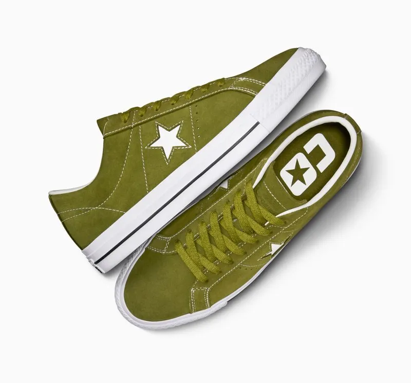 Converse One Star Pro Trolled Green/wit/zwart (A04599C)