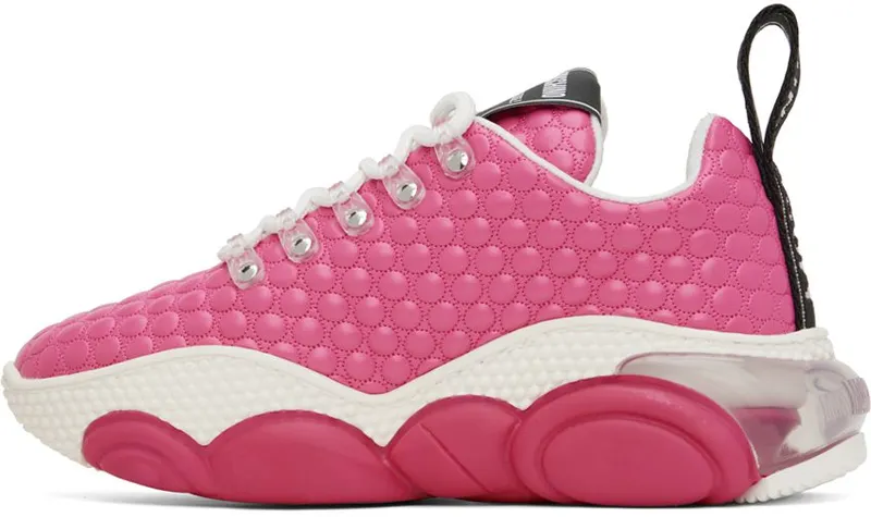Moschino Pink Teddy Bubble Sneakers (MA15553G0F MAG)