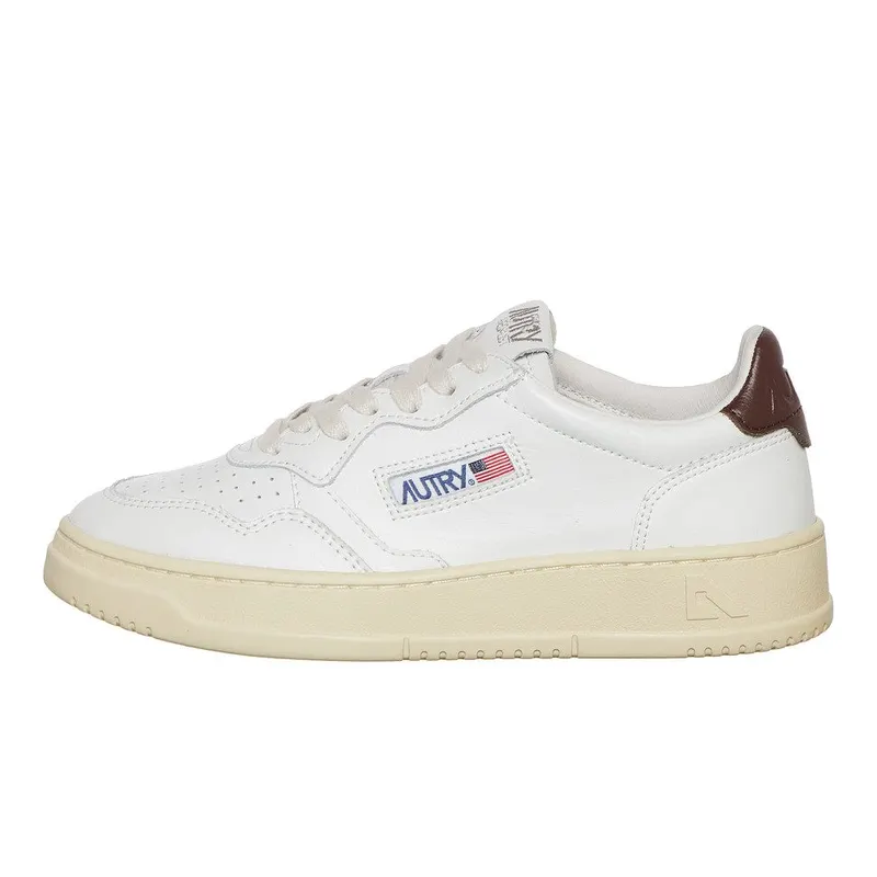 Autry Medalist Low White / Brown (AULWLL53)