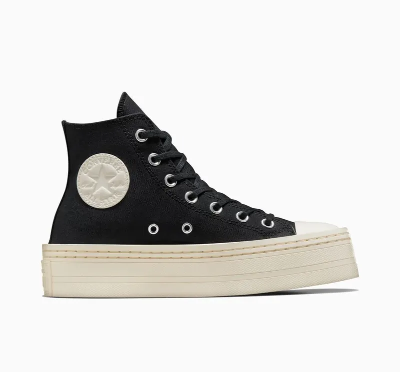 Converse Chuck Taylor All Star Modern Lift Platform Canvas Black/black/egret (A06141C)