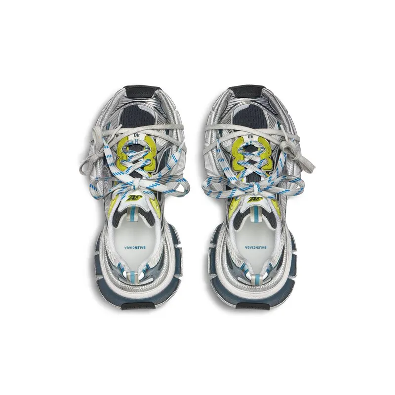 Balenciaga 3xl Sneaker White / Blue / Yellow (734734W3XL59047)