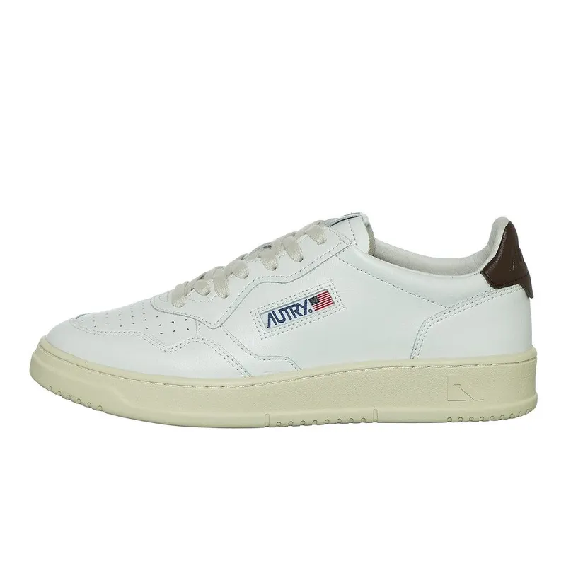 Autry Medalist Low White / Brown (AULMLL53)
