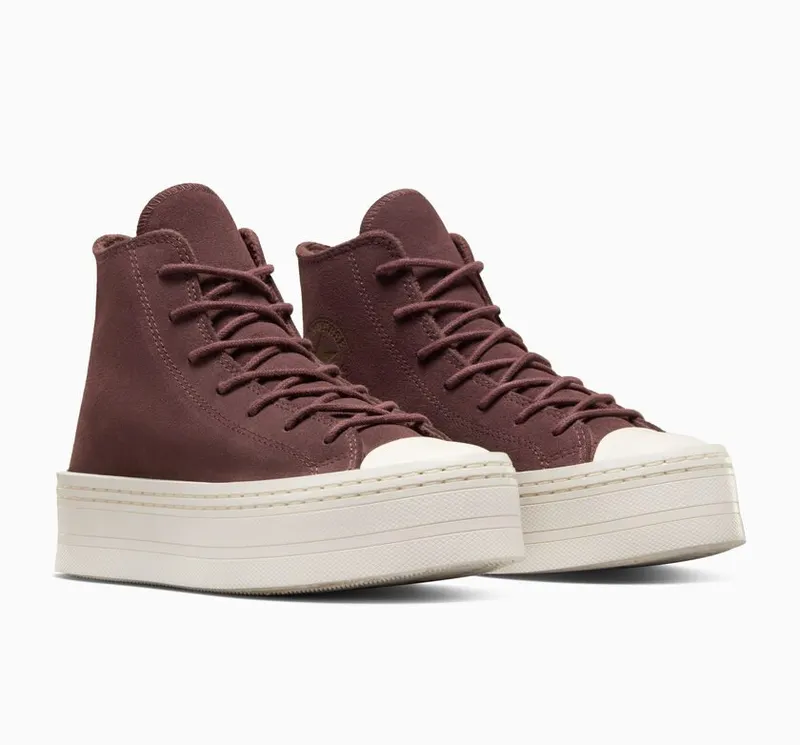 Converse Chuck Taylor All Star Modern Lift Platform Mono Suede Eternal Earth/egret/egret (A06783C)