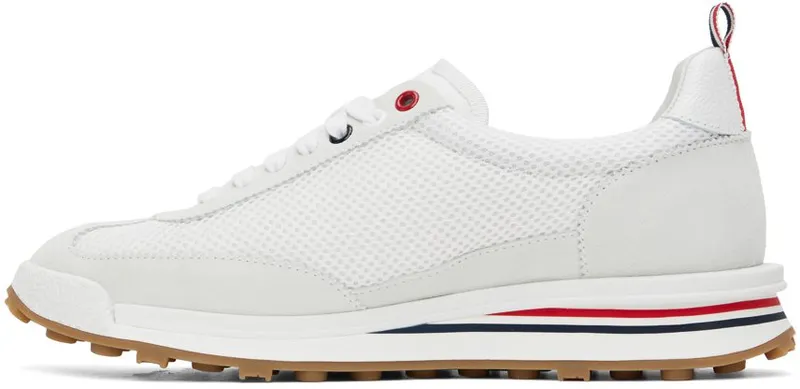 Thom Browne White Tech Runner Low Top Sneaker (MFD180A-03050)