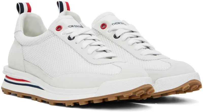 Thom Browne White Tech Runner Low Top Sneaker (MFD180A-03050)