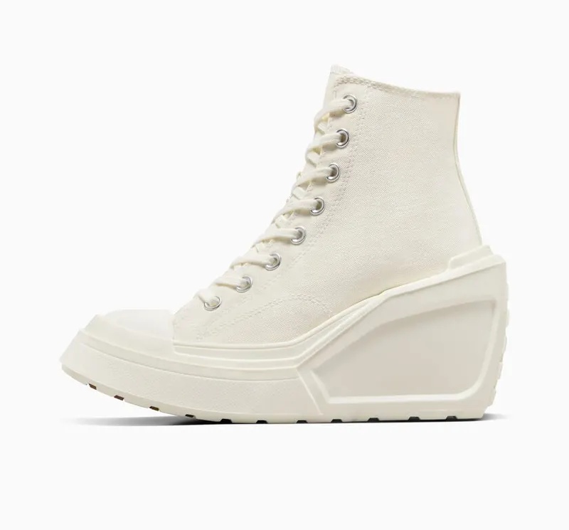 Converse Chuck 70 De Luxe Wedge Egret/zwart/wit (A06479C)