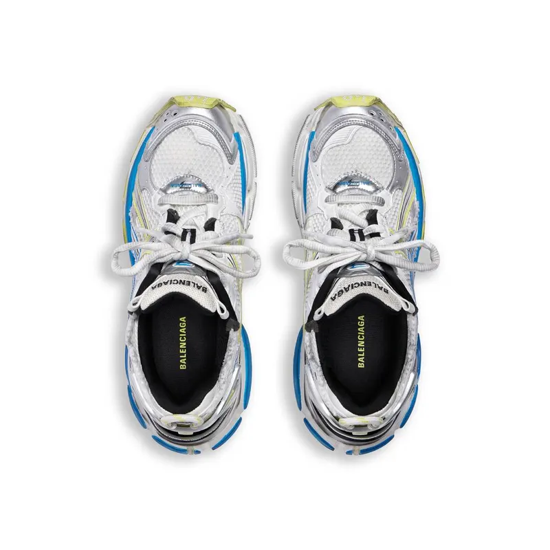 Balenciaga Runner Sneaker White / Yellow / Blue (772774W3RMU9074)