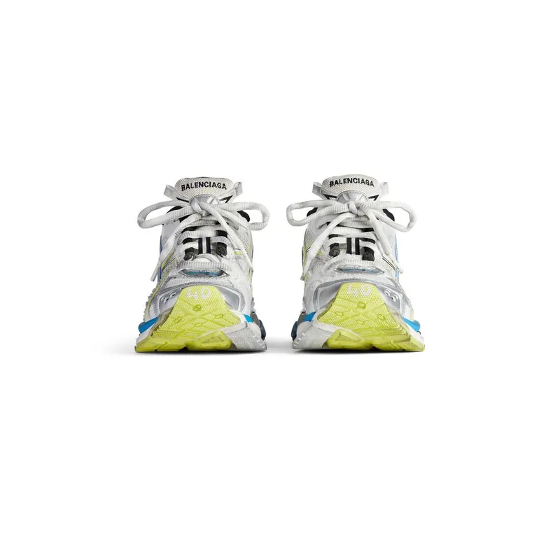 Balenciaga Runner Sneaker White / Yellow / Blue (772774W3RMU9074)