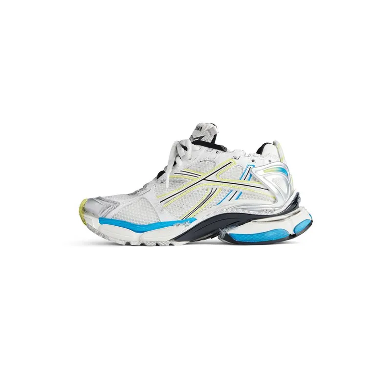 Balenciaga Runner Sneaker White / Yellow / Blue (772774W3RMU9074)