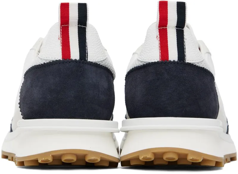 Thom Browne Navy Tech Runner Low Top Sneakers (MFD180B-03050)