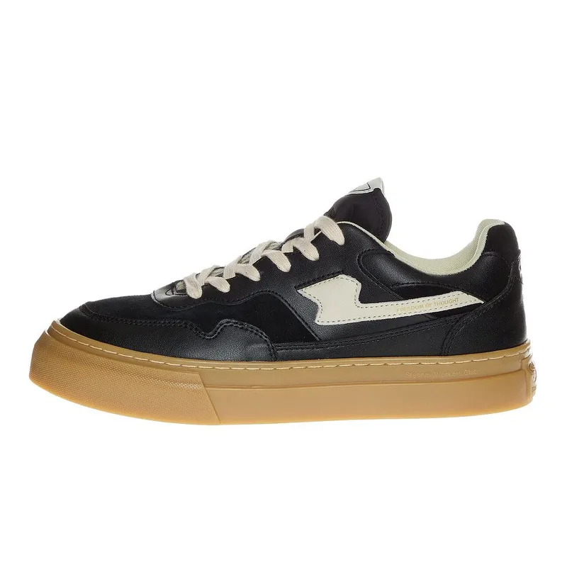 Stepney Workers Club Pearl S-Strike Leather Mix Black Gum (YA09011)