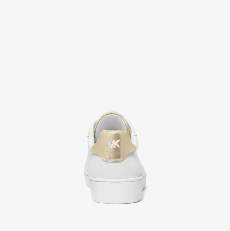 Michael Kors MK Scotty Leather Trainers – Pl Gld Multi (43S4SCFS1L-8236)
