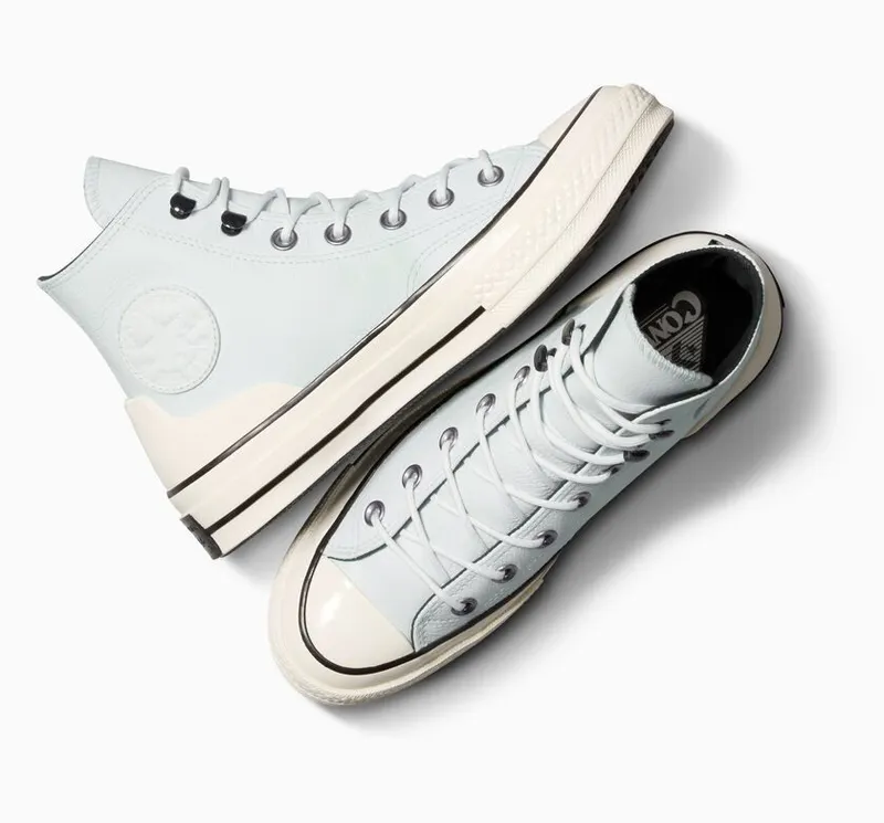 Converse Chuck 70 Leather Moonbathe/egret/zwart (A05369C)