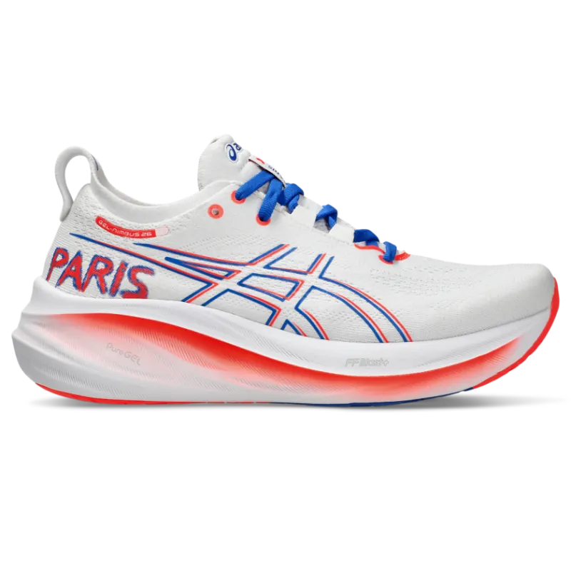 Asics Gel-nimbus 26 White/Sunrise Red (1012B659.100)