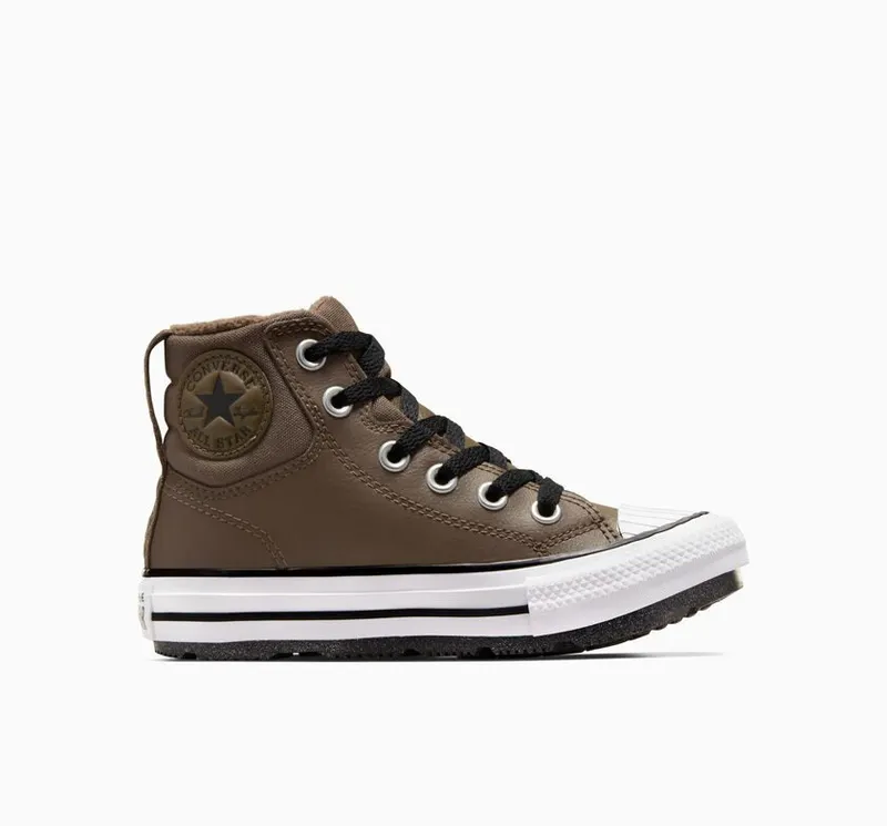 Converse Chuck Taylor All Star Berkshire Boot Leather Engine Smoke/black/white (A04812C)