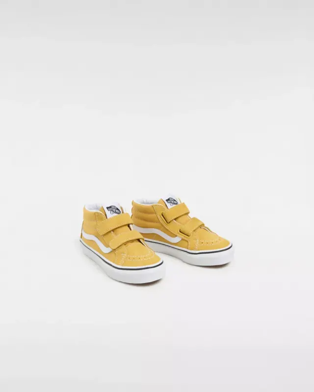VANS Sk8-mid Reissue Kinderschoenen Met Klittenband Geel (VN0A38HHLSV)