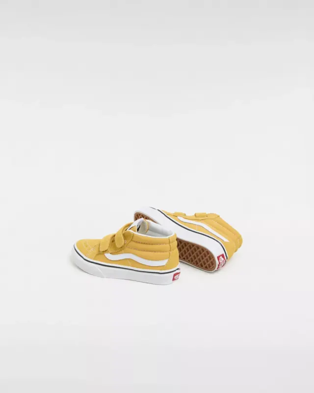 VANS Sk8-mid Reissue Kinderschoenen Met Klittenband Geel (VN0A38HHLSV)