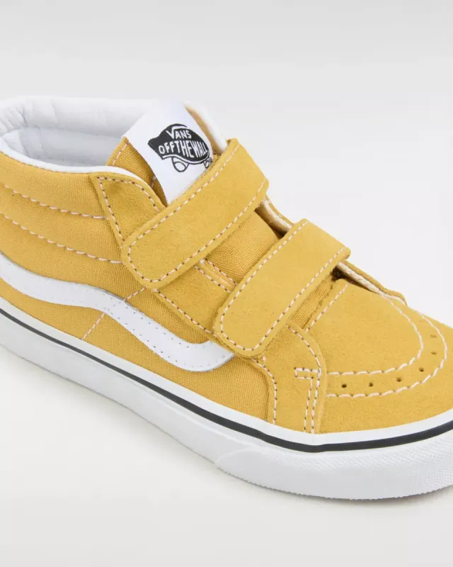 VANS Sk8-mid Reissue Kinderschoenen Met Klittenband Geel (VN0A38HHLSV)