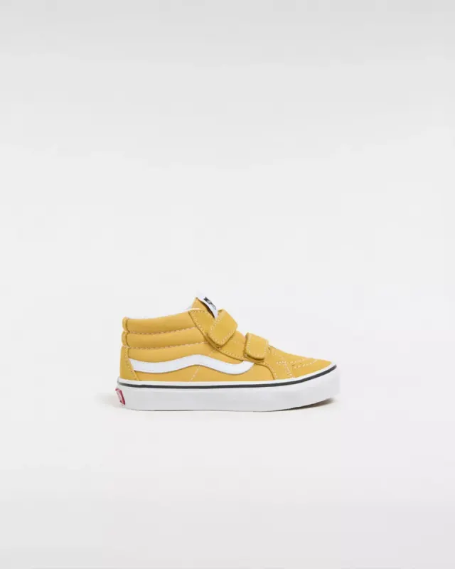 VANS Sk8-mid Reissue Kinderschoenen Met Klittenband Geel (VN0A38HHLSV)