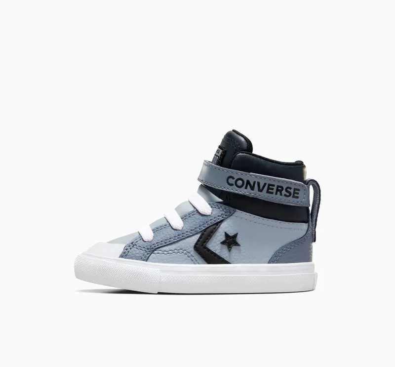 Converse Pro Blaze Strap Leather Heirloom Silver/zwart/wit (A05522C)