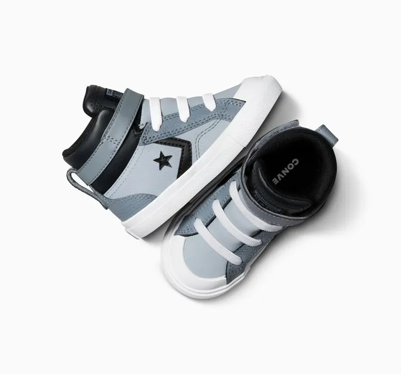 Converse Pro Blaze Strap Leather Heirloom Silver/zwart/wit (A05522C)