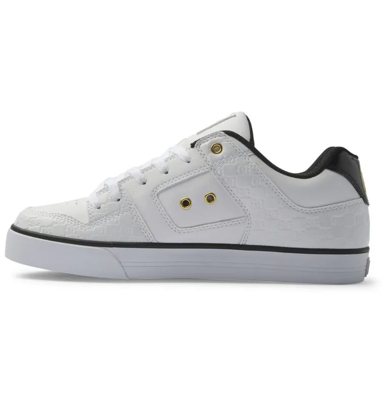 DC Shoes Pure Se Sn white/silver sparkle (ADYS100747-WKL)