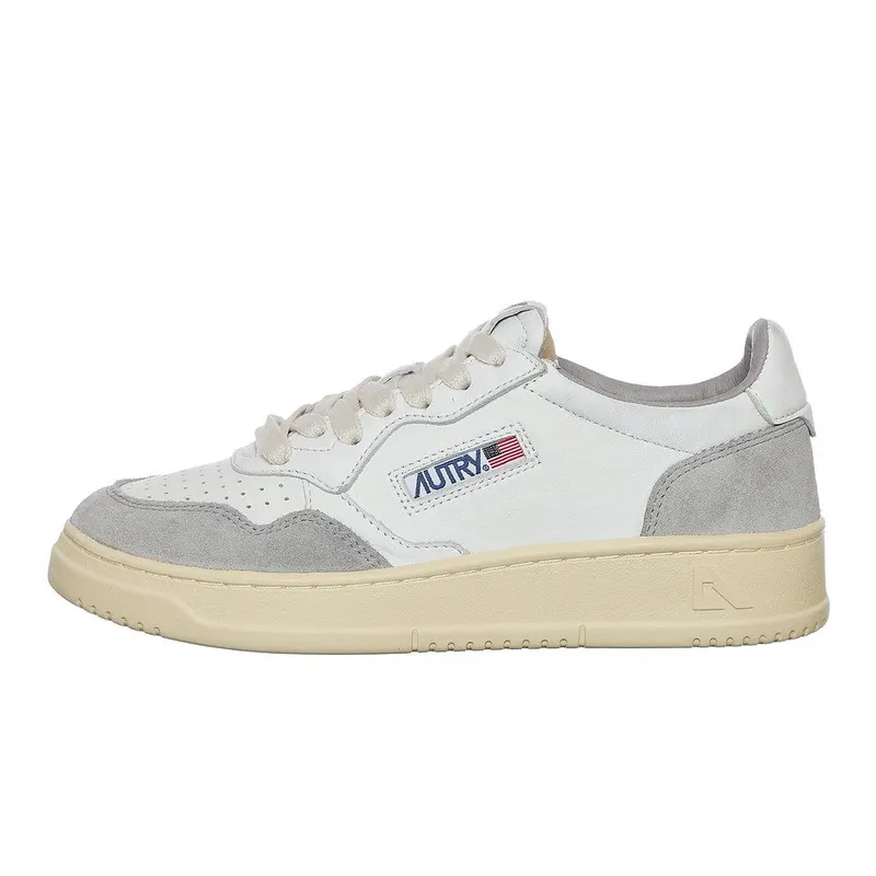 Autry Medalist Low White / Grey (AULWGS25)