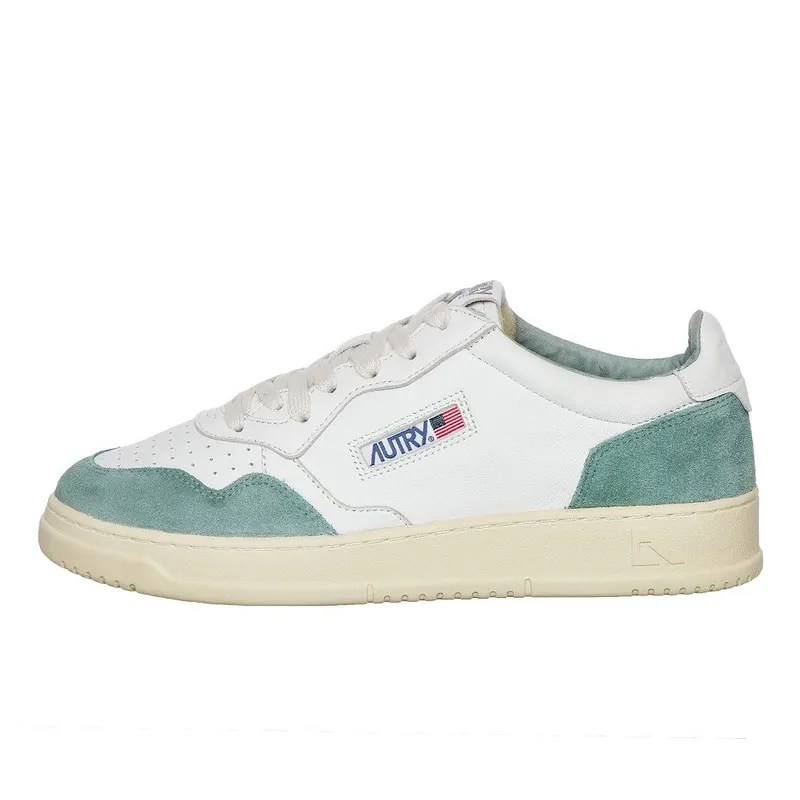 Autry Medalist Low White / Mil (AULMGS29)
