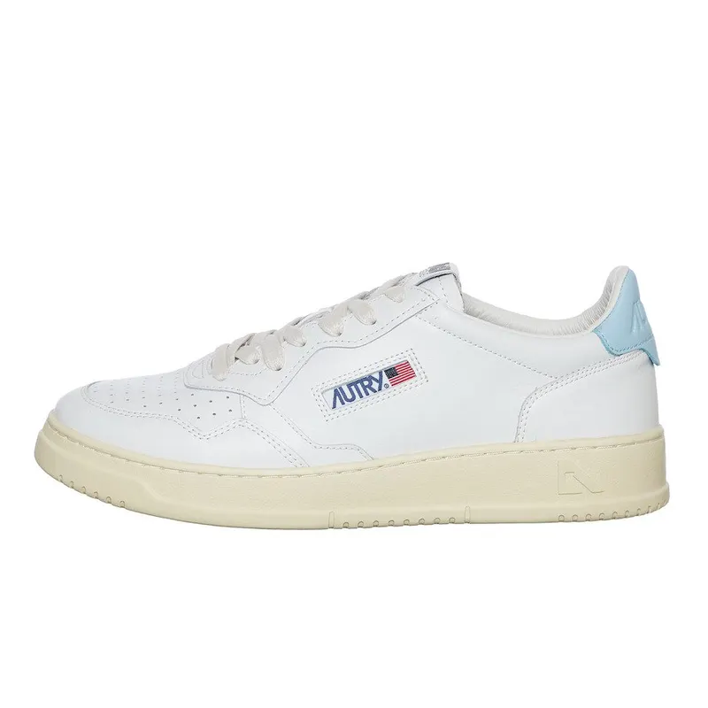 Autry Medalist Low White / Str Blue (AULMLL64)