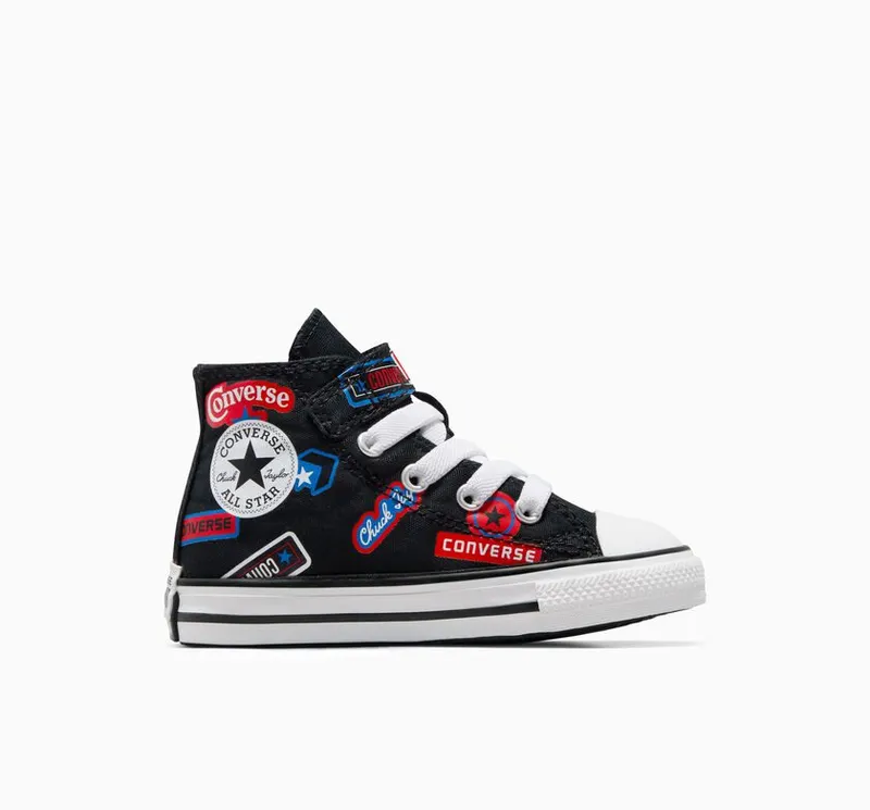 Converse Chuck Taylor All Star Easy On Stickers Zwart/fever Dream/blue Slushy (A06357C)