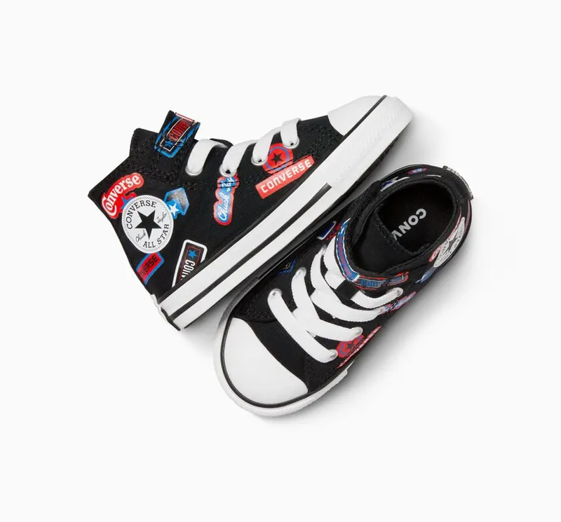 Converse Chuck Taylor All Star Easy On Stickers Zwart/fever Dream/blue Slushy (A06357C)
