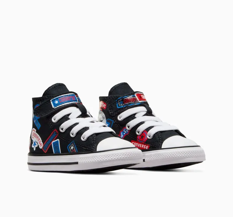 Converse Chuck Taylor All Star Easy On Stickers Zwart/fever Dream/blue Slushy (A06357C)