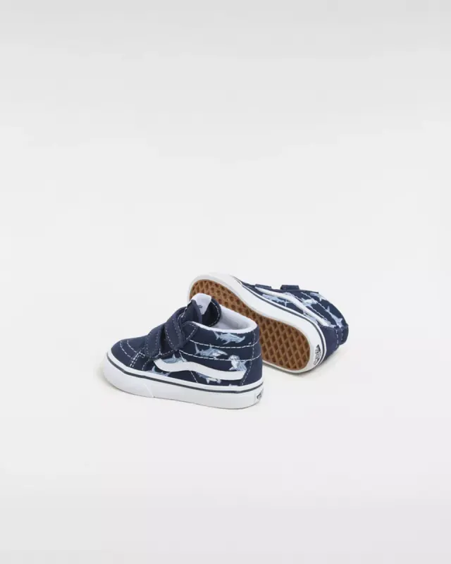 VANS Sk8-mid Reissue Met Klittenband Blauw (VN00018WBER)