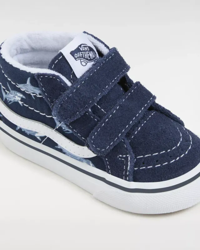 VANS Sk8-mid Reissue Met Klittenband Blauw (VN00018WBER)