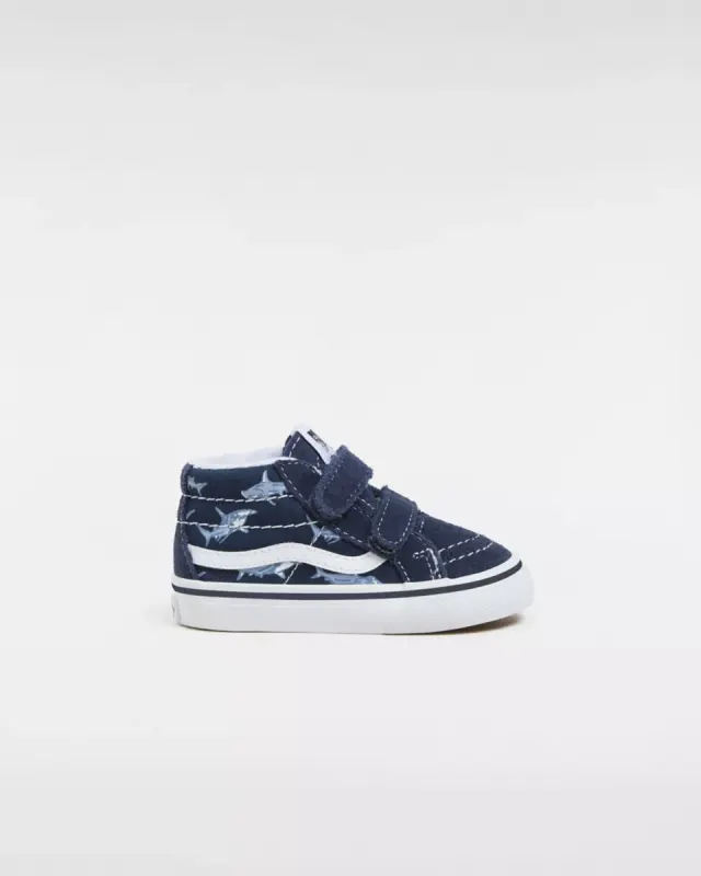 VANS Sk8-mid Reissue Met Klittenband Blauw (VN00018WBER)