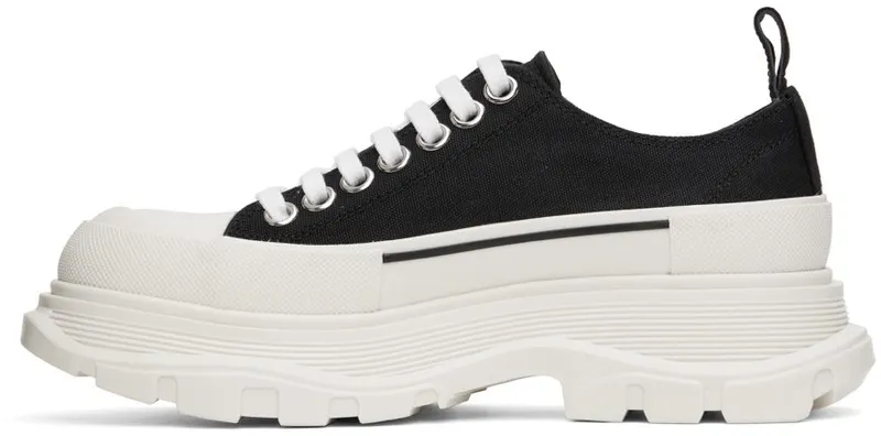 Alexander McQueen Black Slick Sneakers (697072W4MV2)