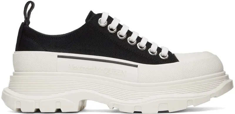 Alexander McQueen Black Slick Sneakers (697072W4MV2)