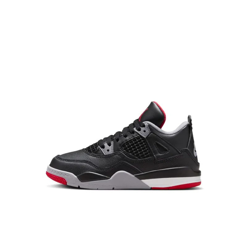 Jordan Brand Jordan 4 Retro ‘Bred Reimagined’ (Preschool) Black (BQ7669-006)