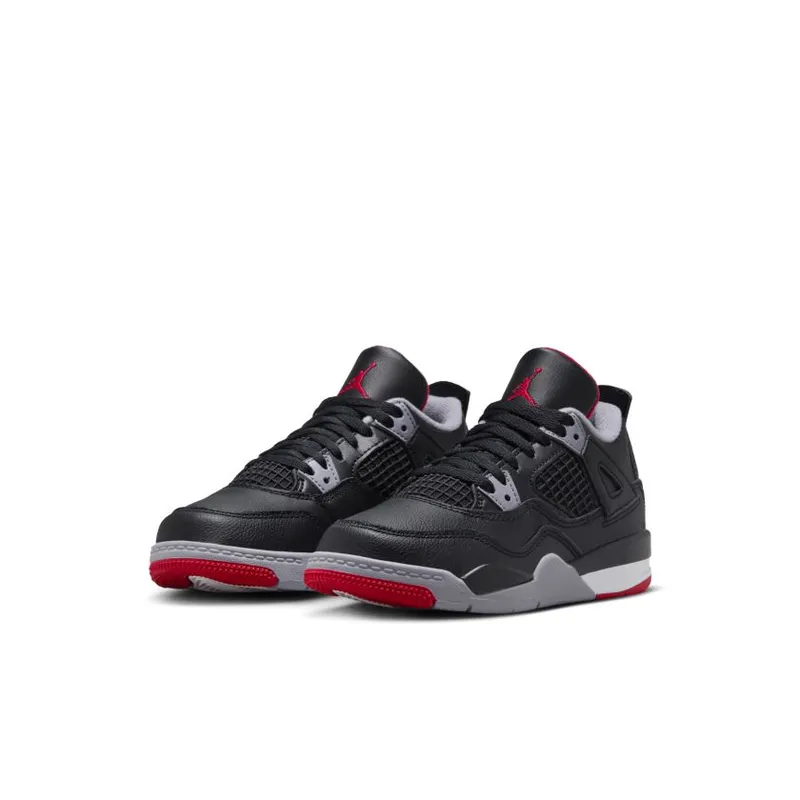 Jordan Brand Jordan 4 Retro ‘Bred Reimagined’ (Preschool) Black (BQ7669-006)